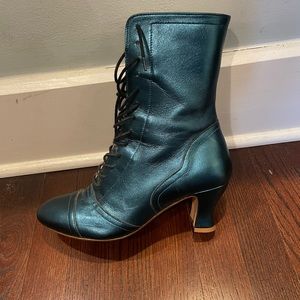 Miss L Fire Metallic Teal Boots size 10 (41)